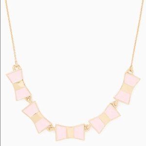 Kate Spade Bow Necklace Pink / Gold